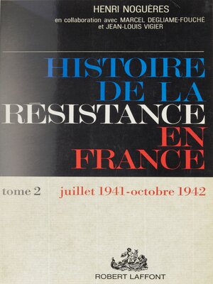 cover image of Histoire de la Résistance en France (2)